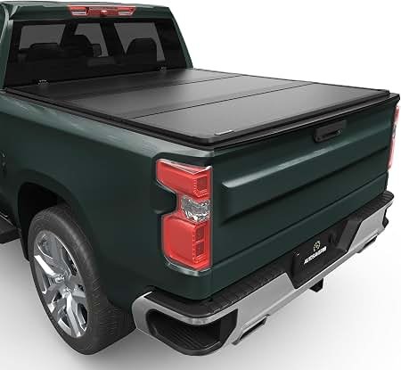 Autobull hard top tri-fold tonneau cover closed on a Chevy Colorado GMC Canyon