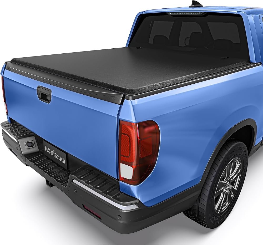 Autobull soft tri-fold tonneau cover on a Honda Ridgeline