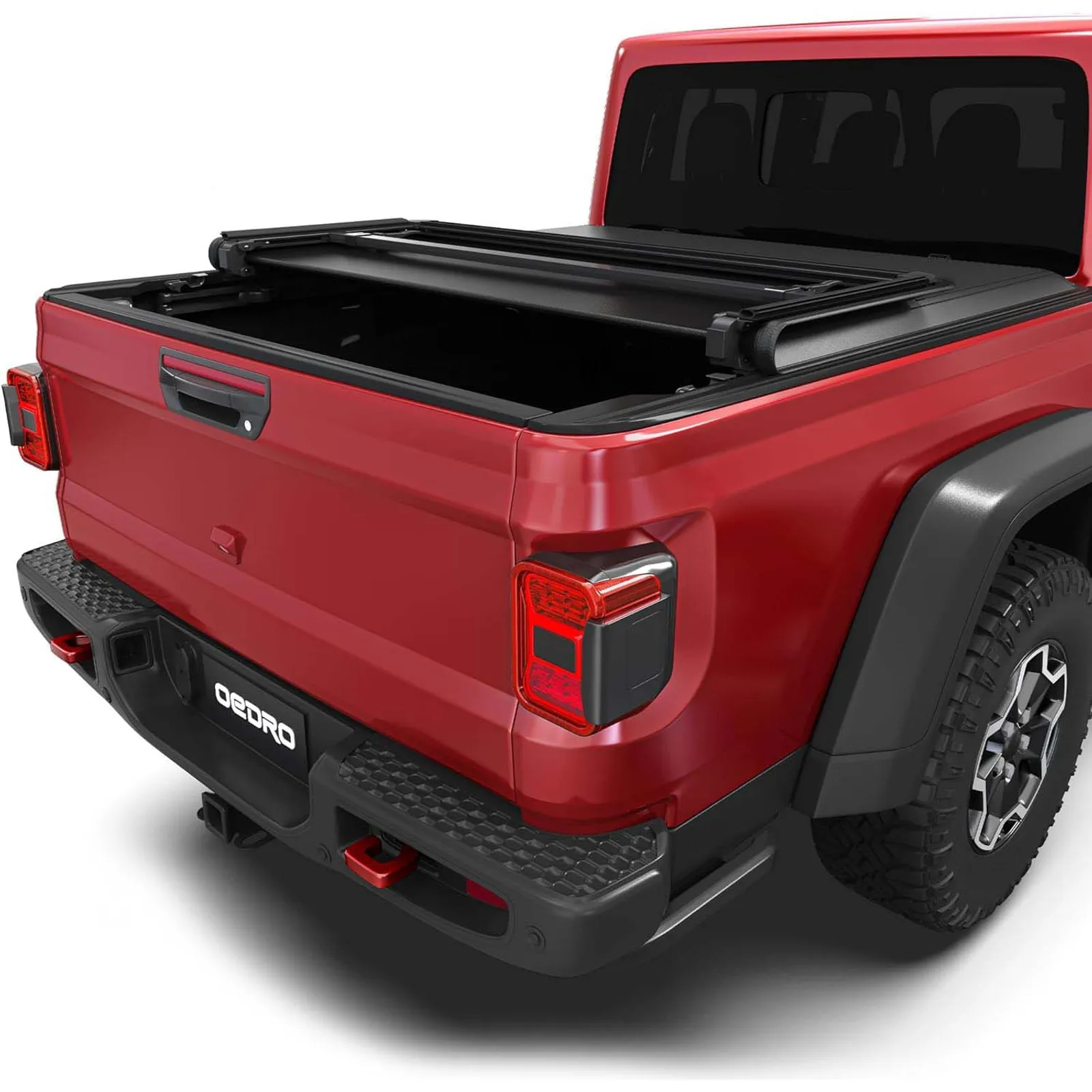 Autobull soft tri-fold tonneau cover on a Jeep Gladiator