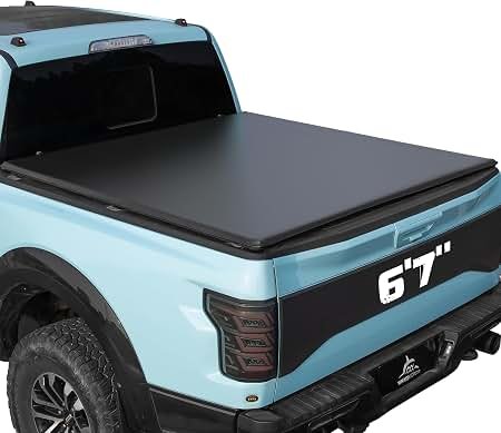 Autobull soft roll-up PVC tonneau cover on a truck bed